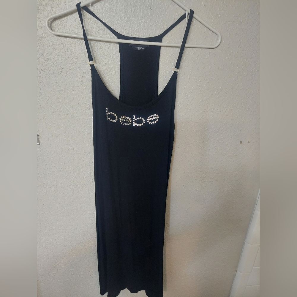 Bebe Black Dress with Sequin Detail EUC